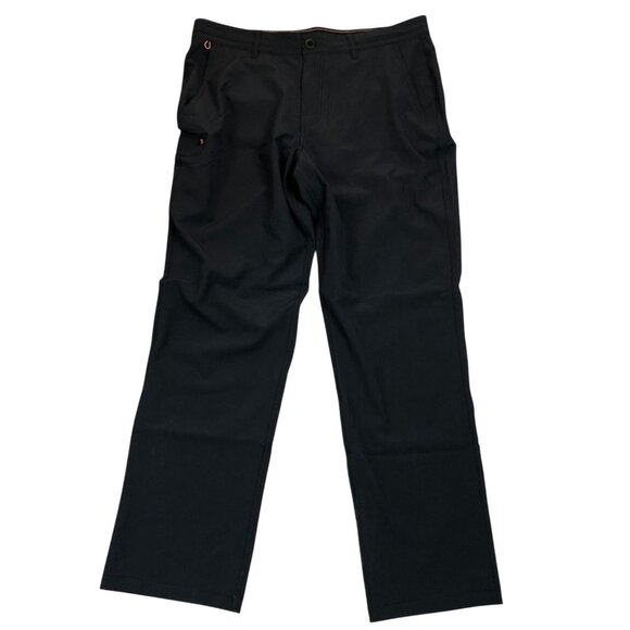 Salt Life Mens Pants 36x32 Black Utility Relaxed Fit Fishing Camping - Picture 1 of 12